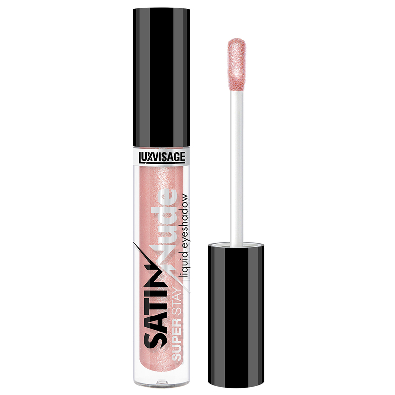 LUX visage Жидкие тени для век SATIN Nude super stay 203 Powder Rose