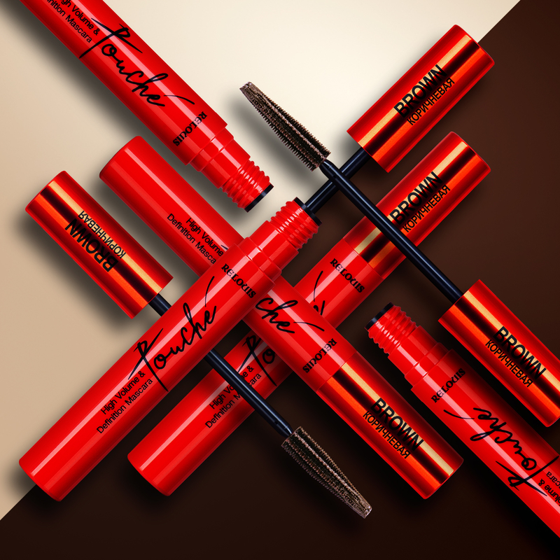 Relouis Тушь TOUCHE Суперобъем и разделение коричневая