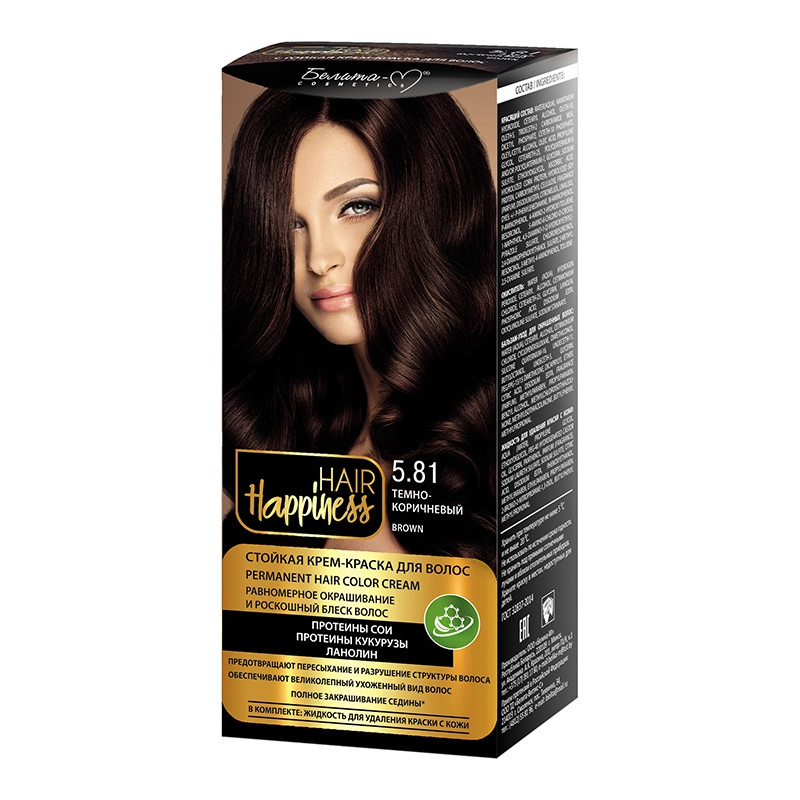 Краска д/волос Белита-М HAIR Happiness тон № 5.81 Темно-коричневый
