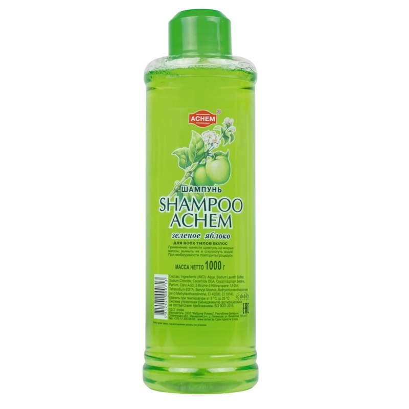 Ромакс Шампунь Ахем Зеленое Яблоко 1л