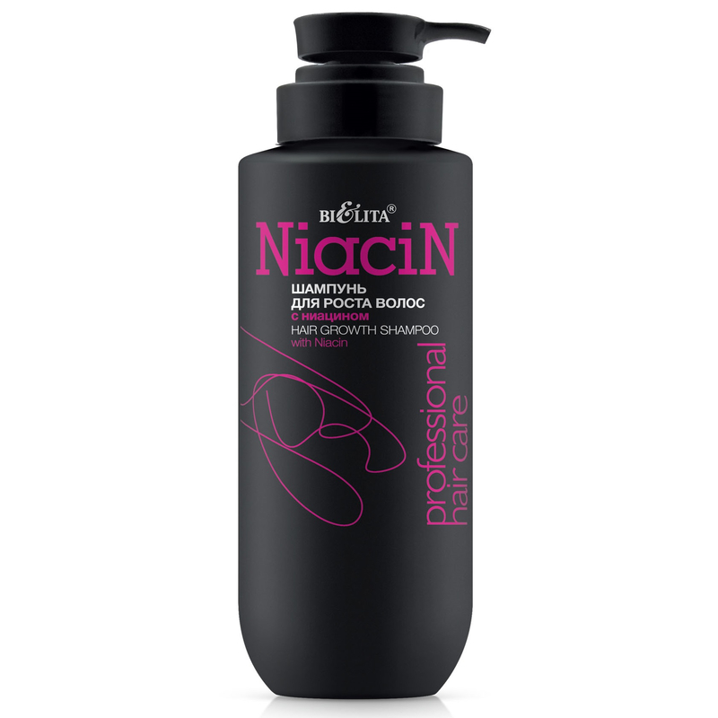 Bielita Professional HAIR CARE Шампунь для роста волос с ниацином 500мл  
