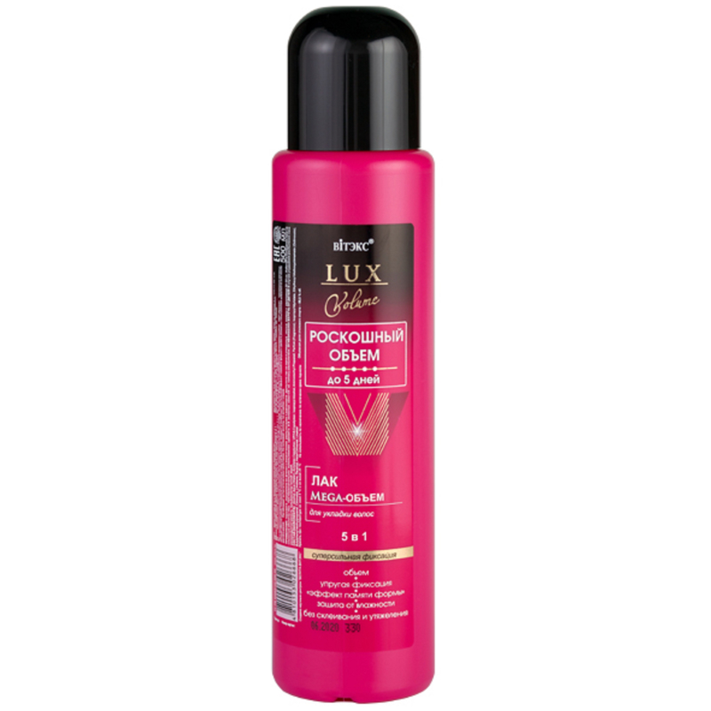 Biтэкс LuxVolume Лак д/волос Mega-Объем Суперсильная фиксация 500мл