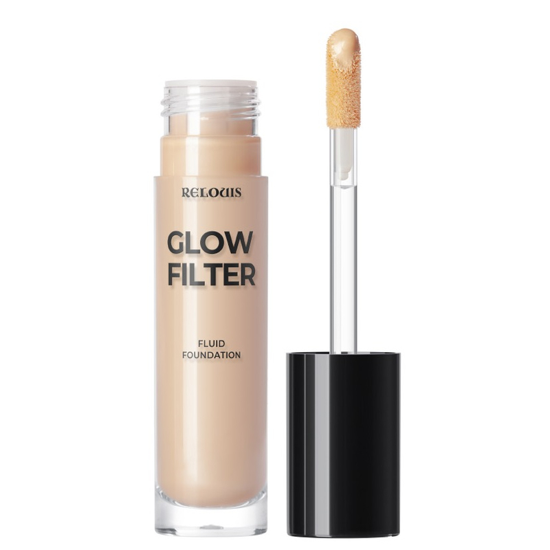 Relouis Сияющий тон-ный флюид с эффектом «фильтра» Glow Filter Fluid Foundation, тон 01 Light Beige