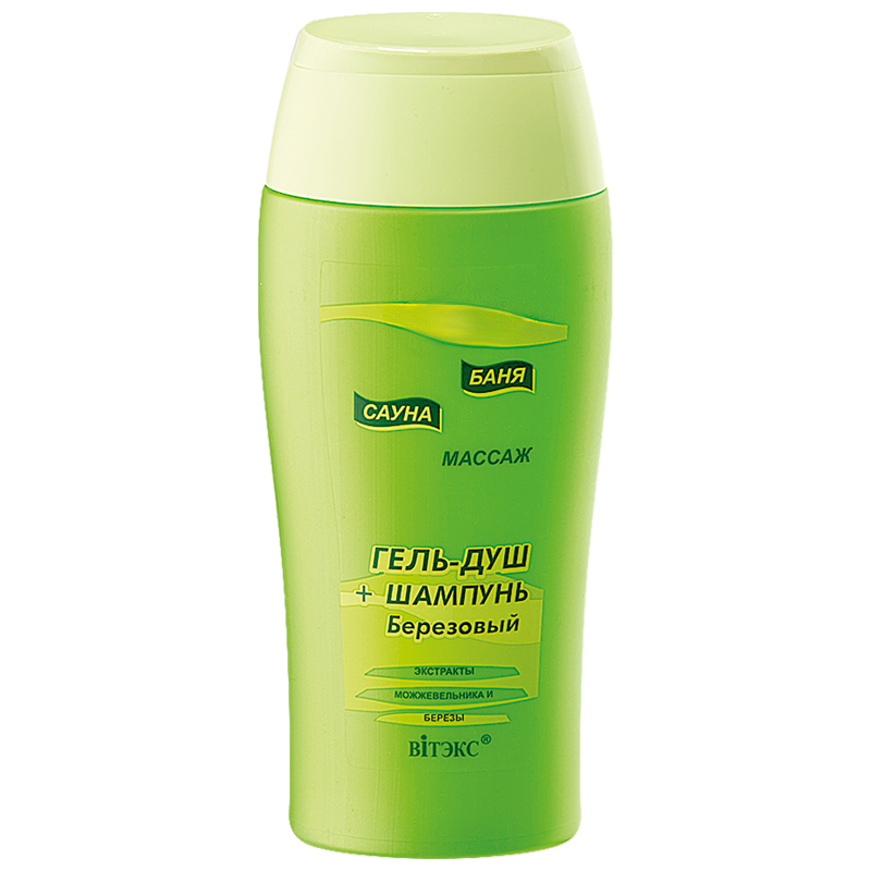 Biтэкс БСМ Гель-душ + Шампунь Березовый 300мл