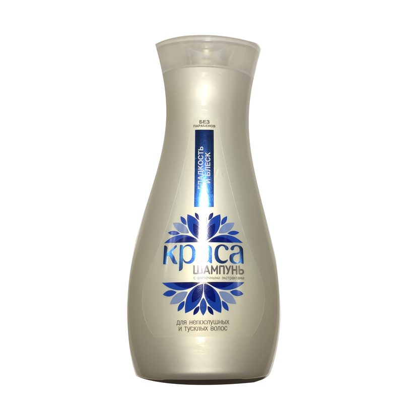 *КРАСА Шампунь 400мл Гладкость и Блеск д/тускл
