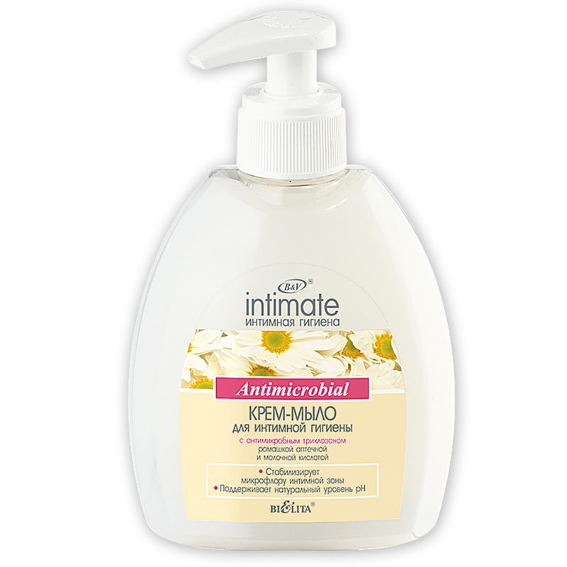Bielita Intimate Крем-мыло д/интим гигиены с Антимикр триклозаном 300мл