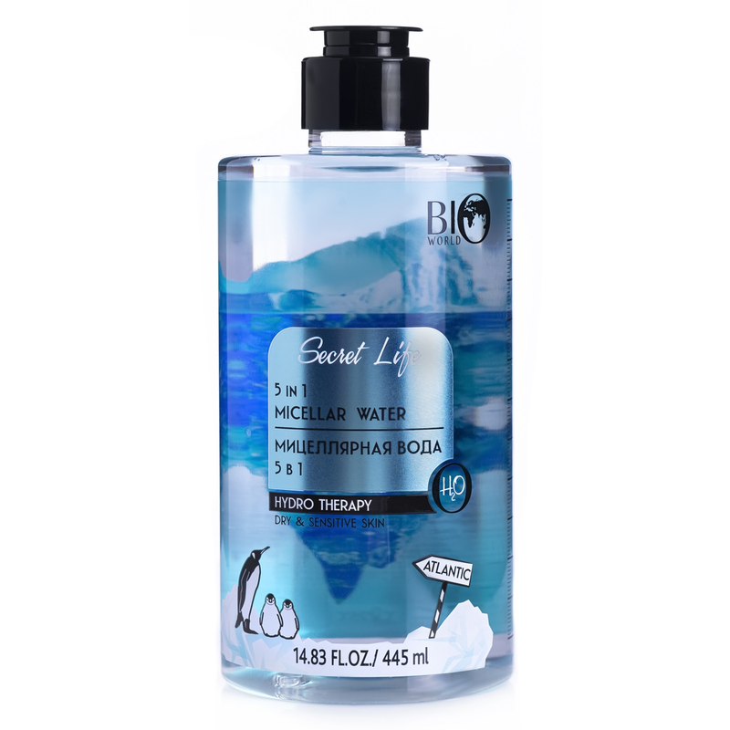 BIO WORLD Secret Life Hydro Therapy Мицеллярная вода 5в1 445мл
