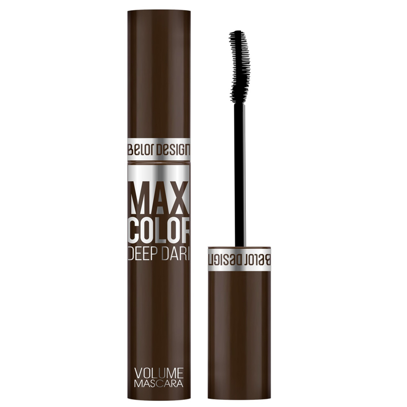 Belor Design Тушь MAXI COLOR Объемная шоколадная 