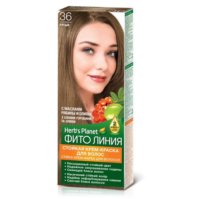 Крем-краска Фито линия Herb's Planet стойкая д/волос тон 36 Русый