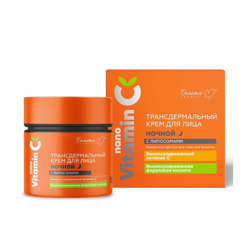 Белита-М NANOVITAMIN С Трансдермальный Крем ночной с липосомами 50г