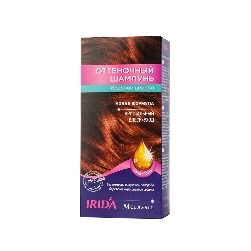 ИРИДА-М Шампунь оттеночный Красное дерево 3*25мл