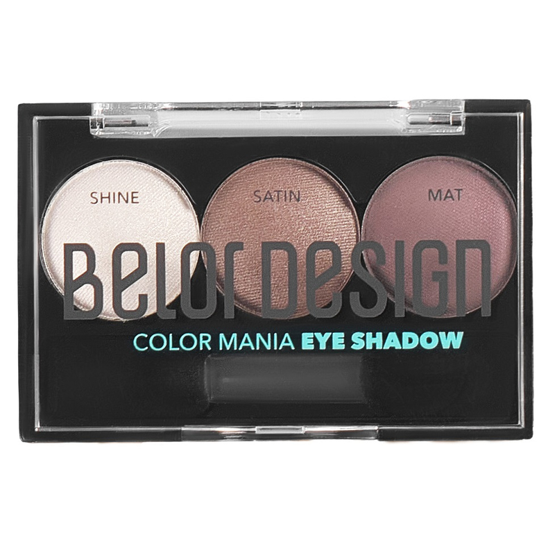 Belor Design Smart Girl Тени д/век 3 цв. COLOR MANIA тон 34