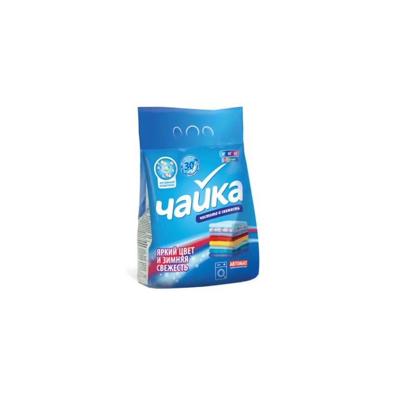 Стиральный порошок Чайка 2кг Автомат д/цветного Зимняя Свежесть 