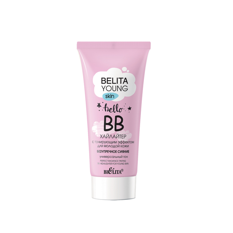 Bielita Young Skin ВВ-Хайлайтер Тональный эффект д/молодой кожи Безупречное сияние 30мл