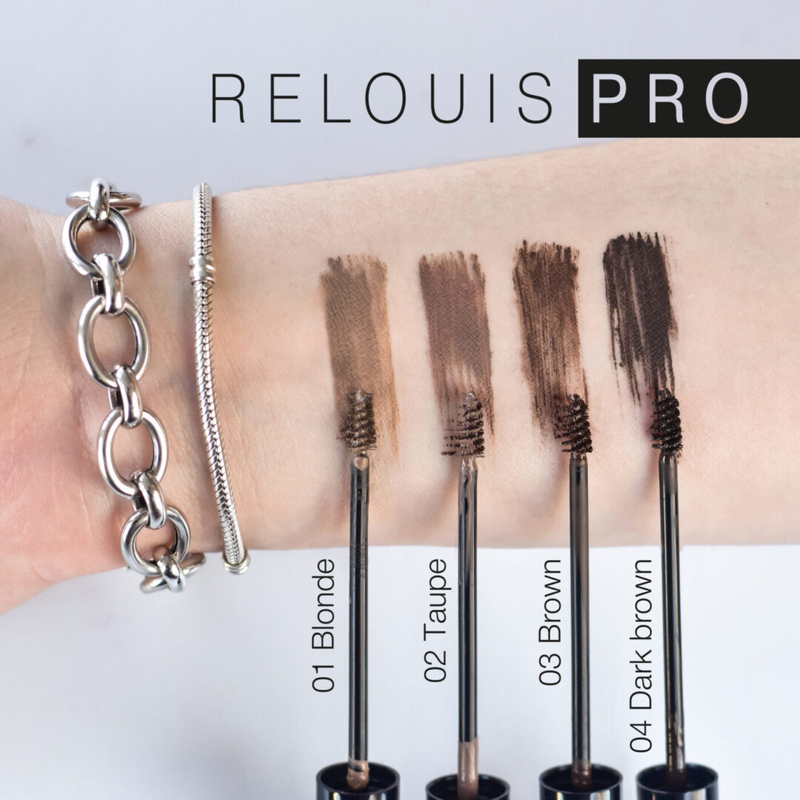 Relouis Гель д/бровей водостойкий оттеночный PRO Waterproof Color Brow Gel тон 01 Blonde