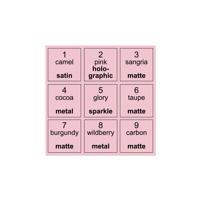 *Relouis Тени д/век Paradiso Cold 9-ти цветные 