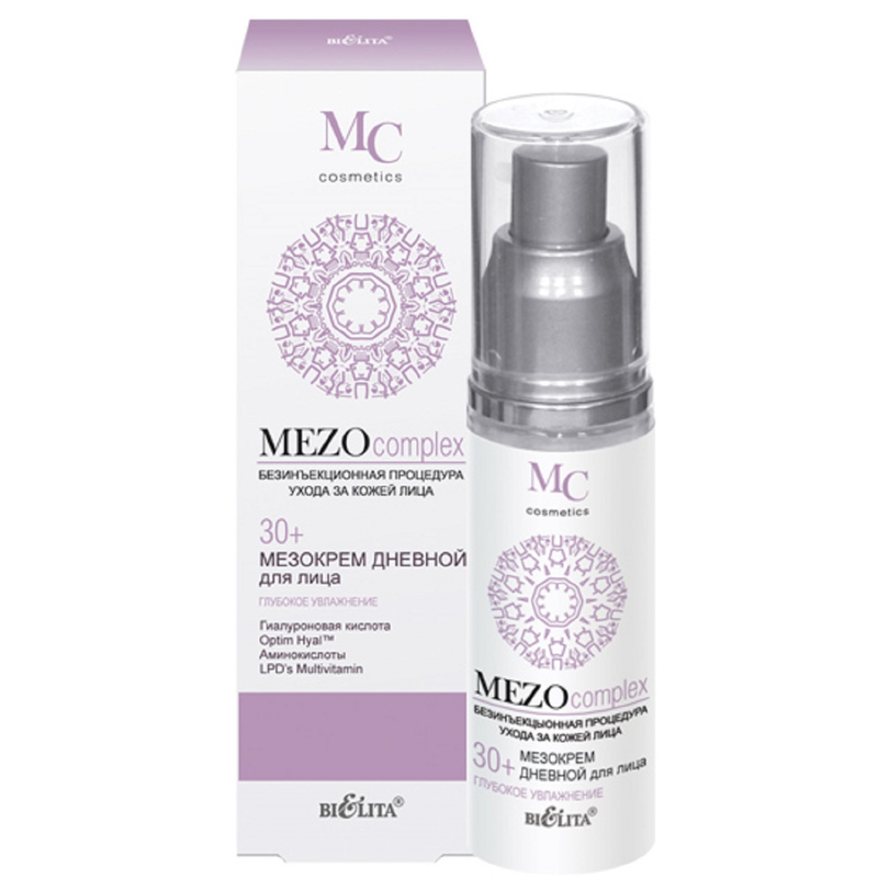 Bielita MEZOcomplex 30+ Мезокрем дневной д/лица глубокое увлажнение 50мл