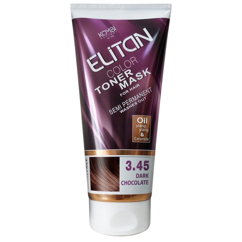 Elitan Маска тонирующая д/волос 3.45 Темный шоколад 150мл