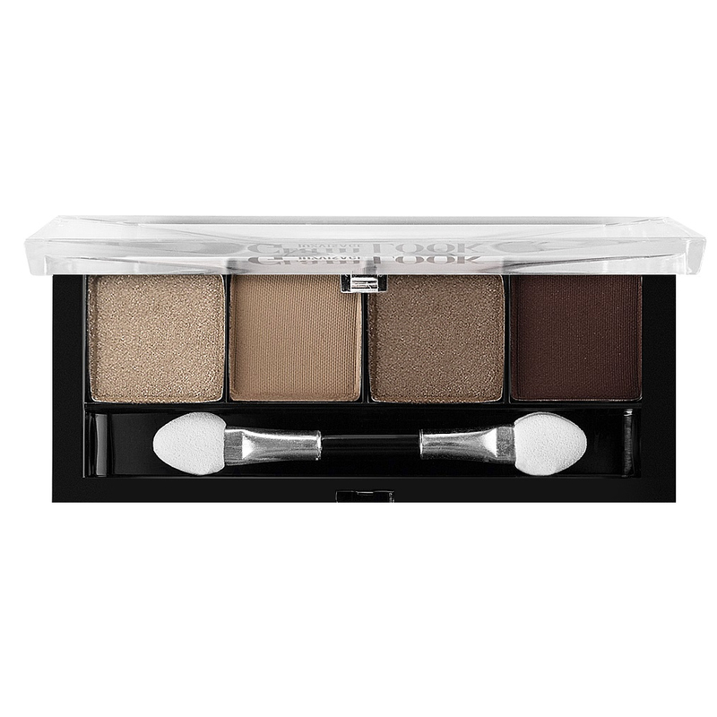LUX visage Тени 4 цв Glam Look тон 08 Ореховый тауп
