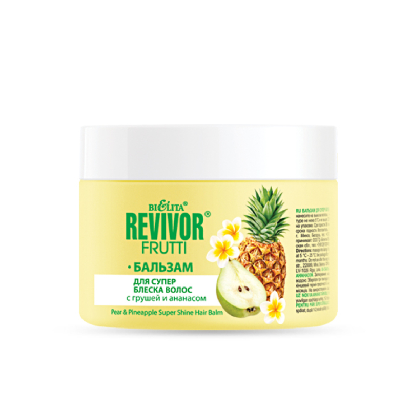 Bielita Revivor Frutti Бальзам д/волос Суперблеск с грушей и ананасом 300мл 