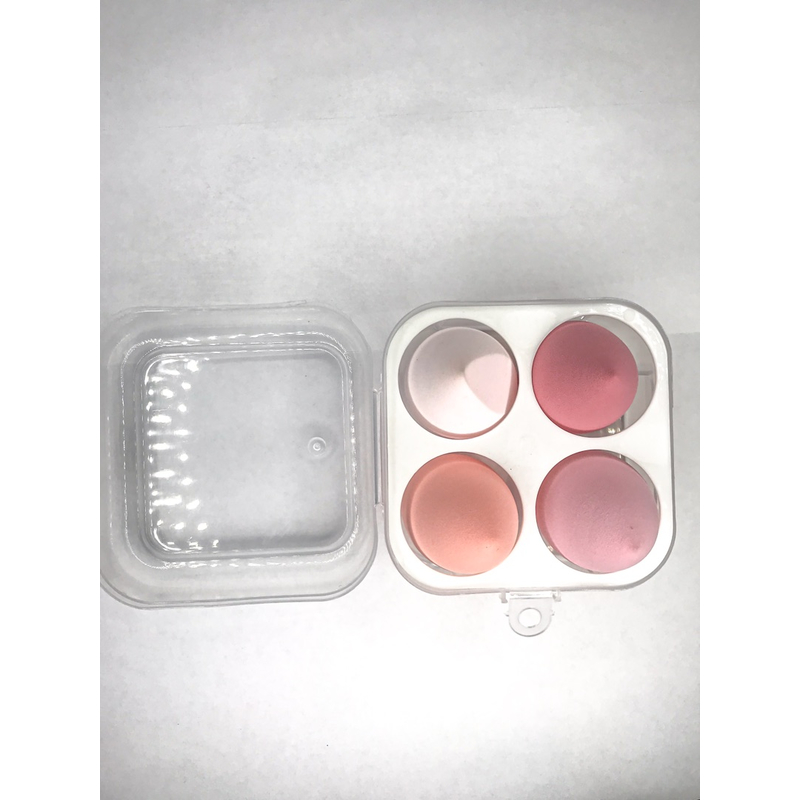 Китай Спонжи в футляре 4шт Розовые