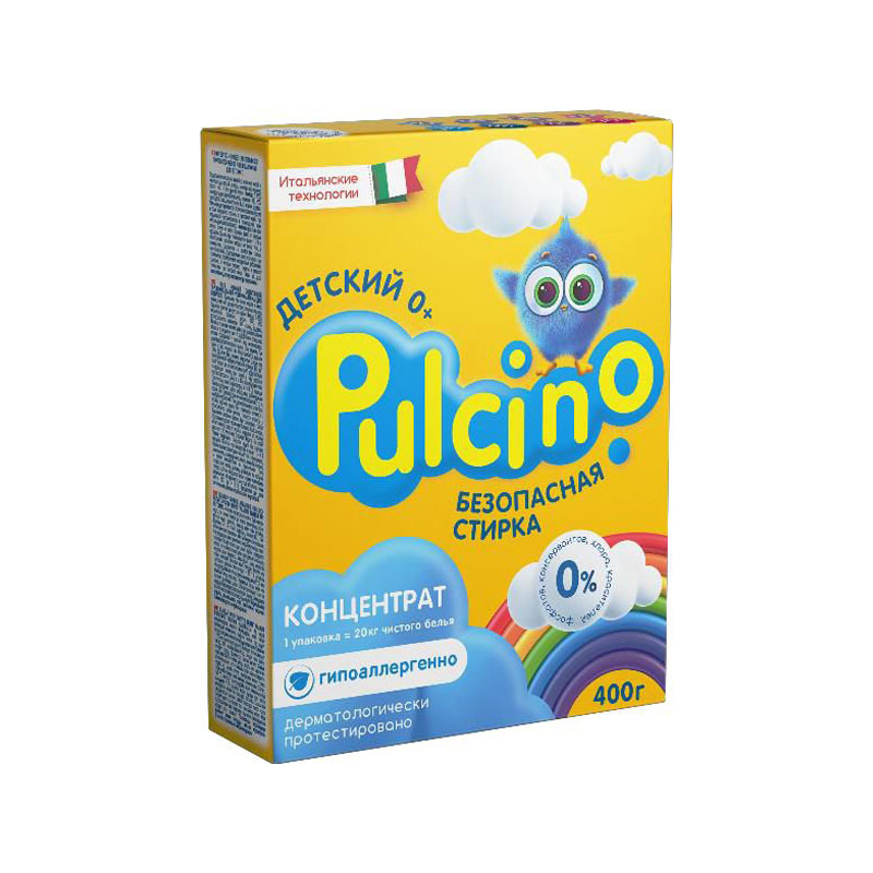 Pulcino Стиральный порошок Автомат д/детского 400г