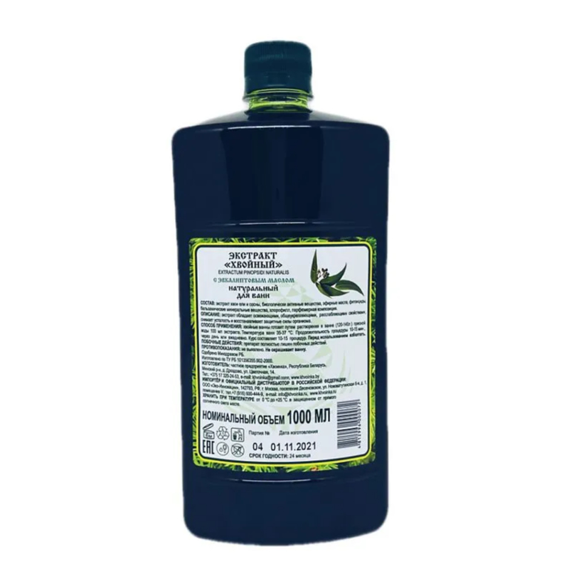 Экстракт "Хвойный" с эвкалиптовым маслом д/ванн, 1000 мл