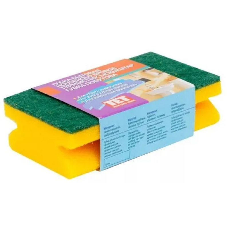 ТЕТ  Губка профильная с абразивом 150х90х45 мм  