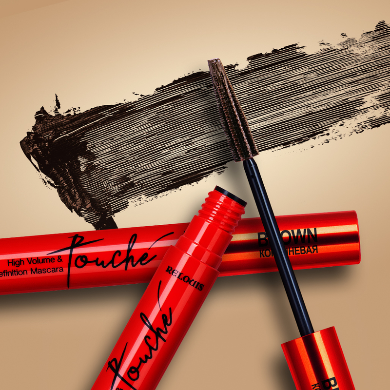 Relouis Тушь TOUCHE Суперобъем и разделение коричневая