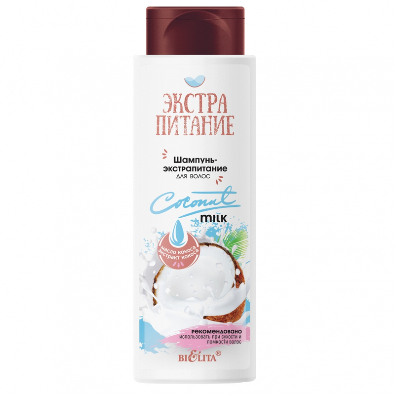 Bielita ЭкстраПитание Шампунь-Экстрапитание д/волос Coconut Milk 400мл