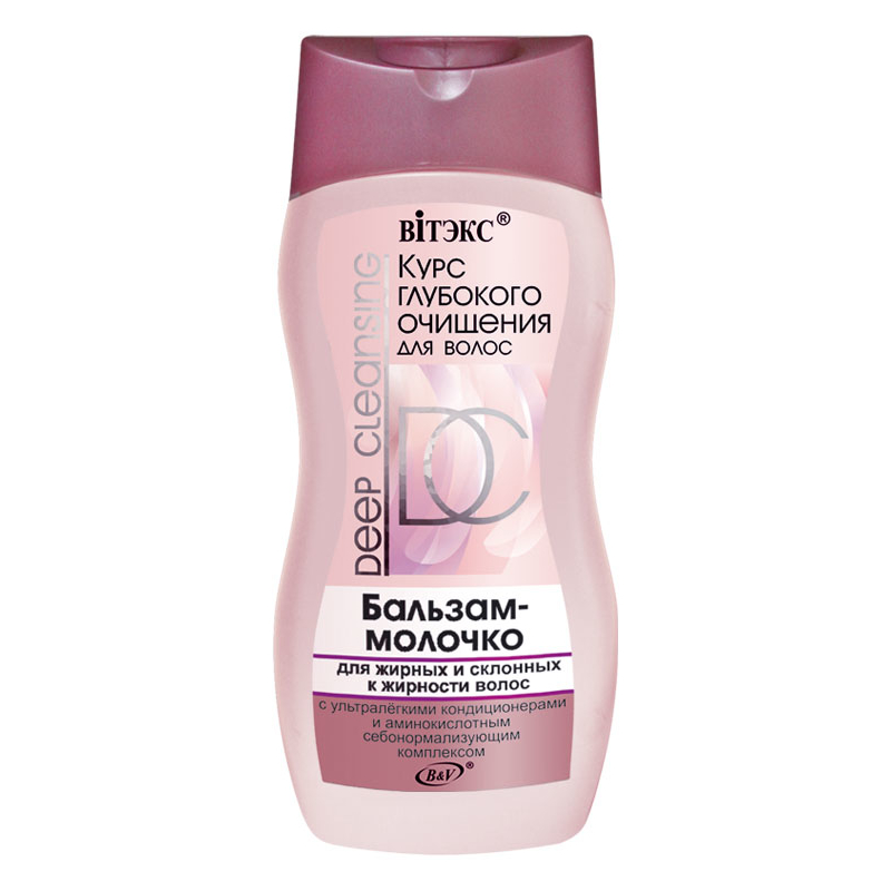 *Biтэкс Курс Глуб. очищения Бальзам-молочко д/жирных волос 300мл