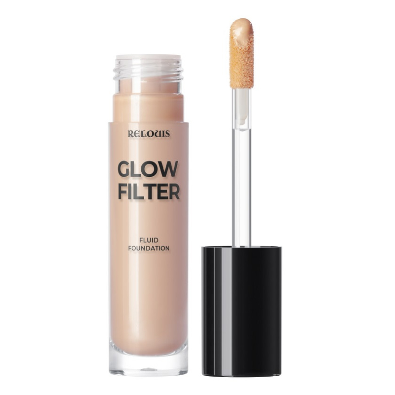 Relouis Сияющий тон-ный флюид с эффектом «фильтра» Glow Filter Fluid Foundation,тон 02 Natural Beige