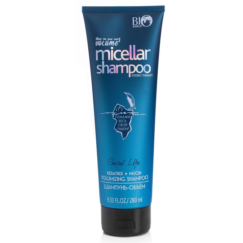 BIO WORLD Secret Life Hydro Therapy Шампунь-Объем Keratrix+Муцин 280мл