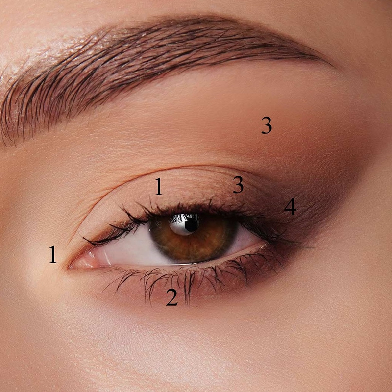 LUX visage Тени 4 цв Glam Look тон 01