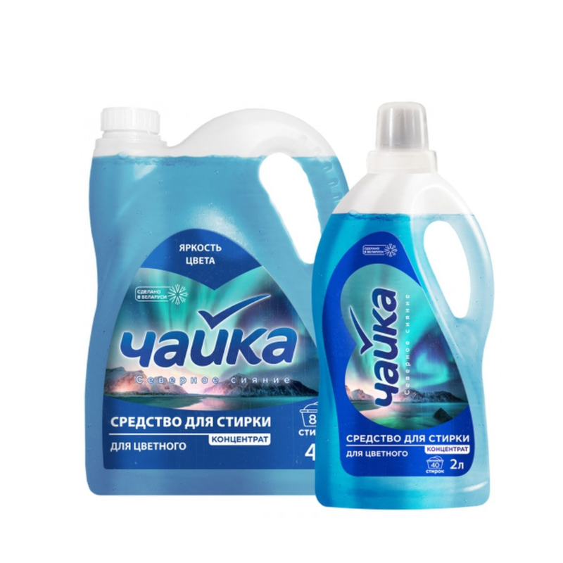 *Жидкое средство д/стирки Чайка 4л Северное сияние для цветного  