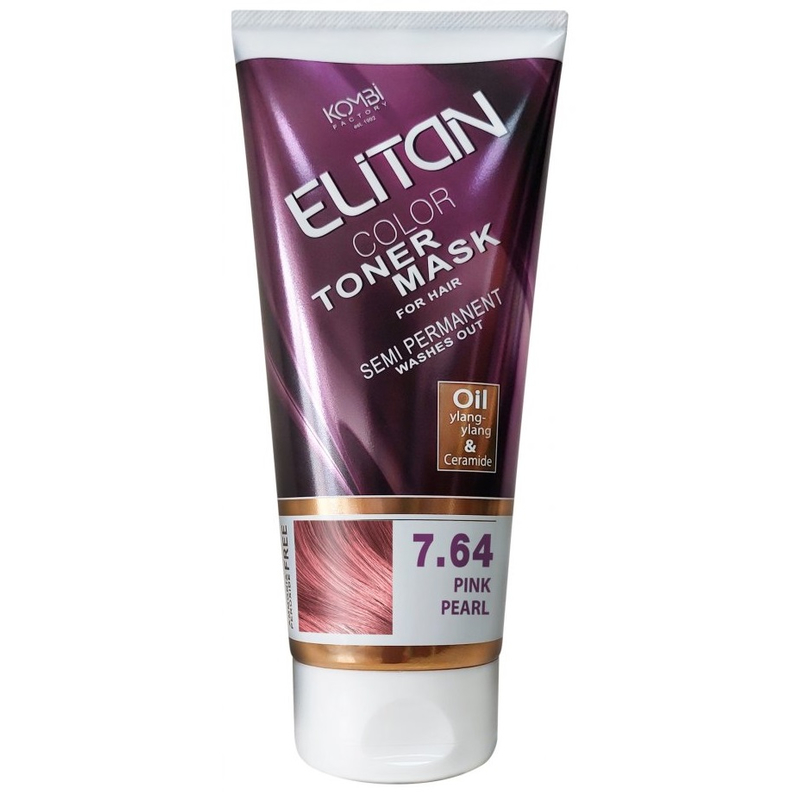 Elitan Маска тонирующая д/волос 7.64 Розовая жемчужина 150мл