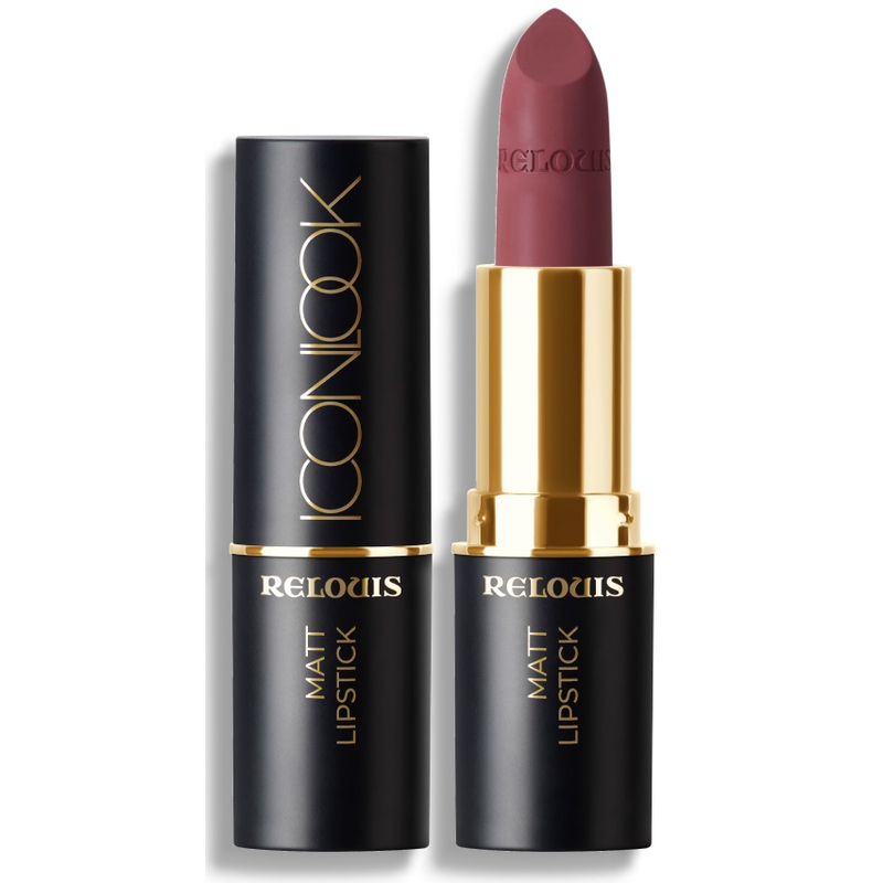 Relouis Помада губная матовая Icon Look, тон:10, Glamour`ose