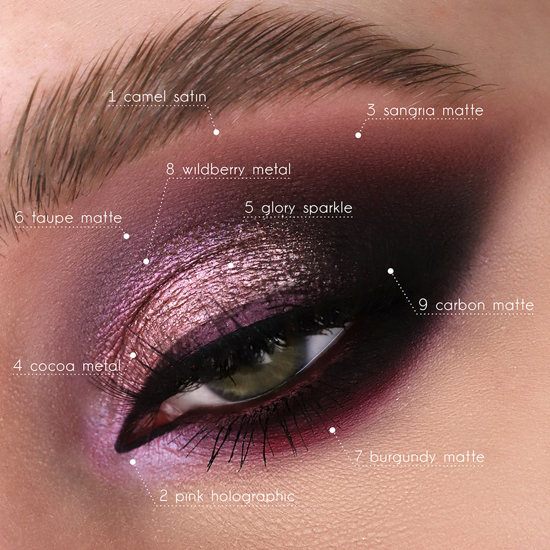 *Relouis Тени д/век Paradiso Cold 9-ти цветные 