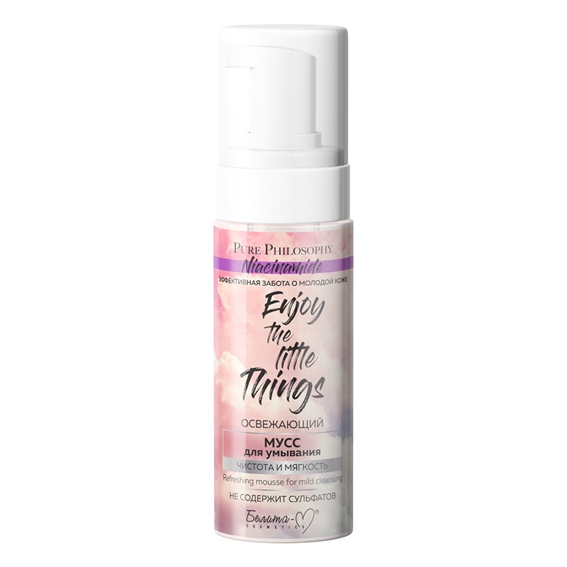 Белита-М PURE PHILOSOPHY Niacinamide Мусс д/умыв Освеж 170г