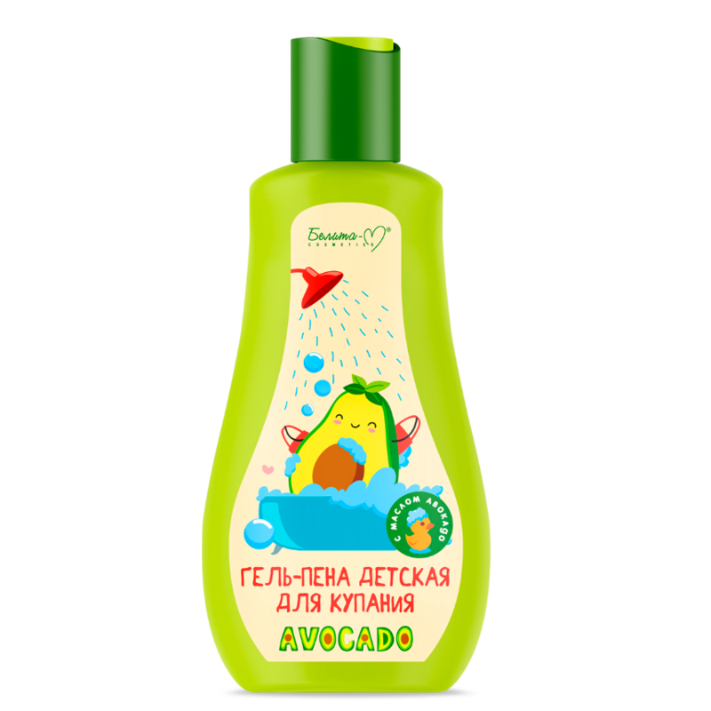 Белита-М AVOCADO Гель-Пена детская для купания 250мл