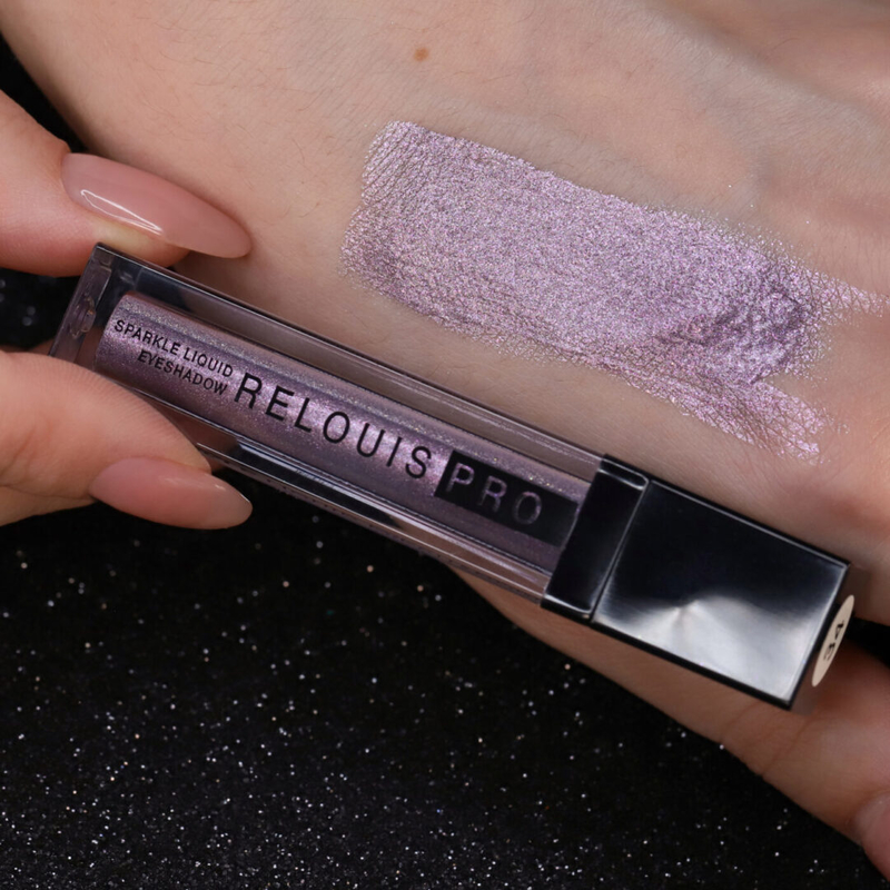 Relouis Тени д/век жидкие сияющие PRO Sparkle Liquid Eyeshadow 34 Misty Lavender