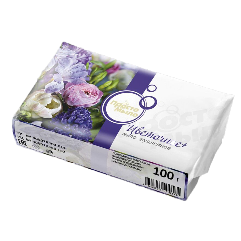 Мыло Просто мыло Цветочное+ 100г 