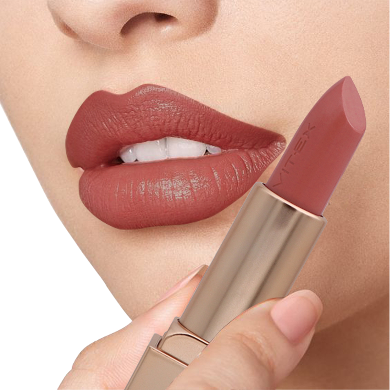 Biтэкс Помада губная LUXSHOW 604 Розовый латте