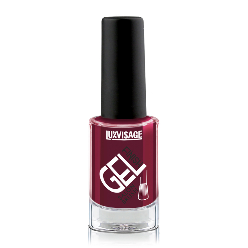 *LUX visage Лак д/ногтей GEL finish т 13 Вишневый