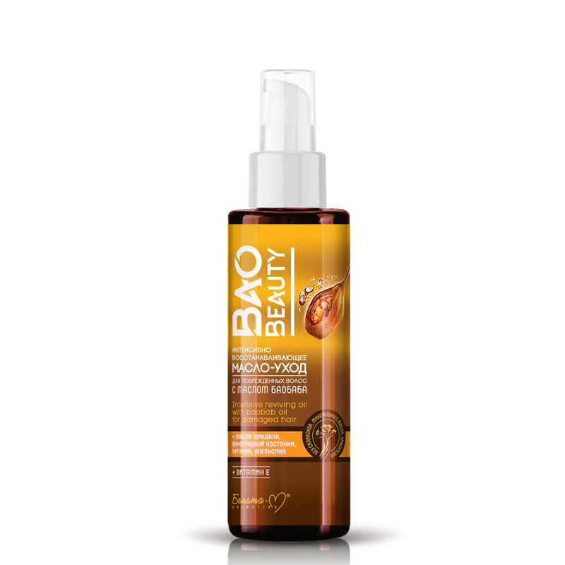 Белита-М BAOBEAUTY Интенсивно восстанавливающее масло-уход для поврежд волос  с маслом баобаба 120