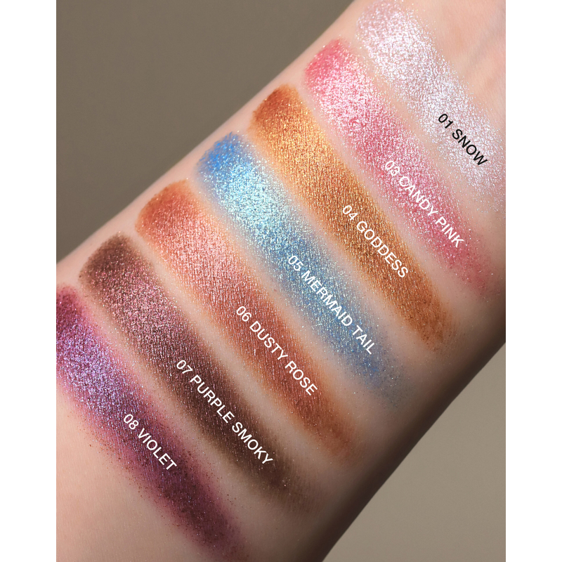 Relouis Тени для век PRO Eyeshadow Sparkle тон 03 candy pink